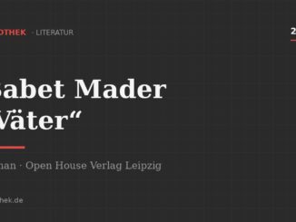 Titelgrafik zum Roman Väter von Babet Mader, 2013