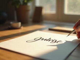 Schrift & Entspannung: Design für innere Ruhe