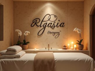 Schrift trifft Entspannung: Design im Spa-Bereich