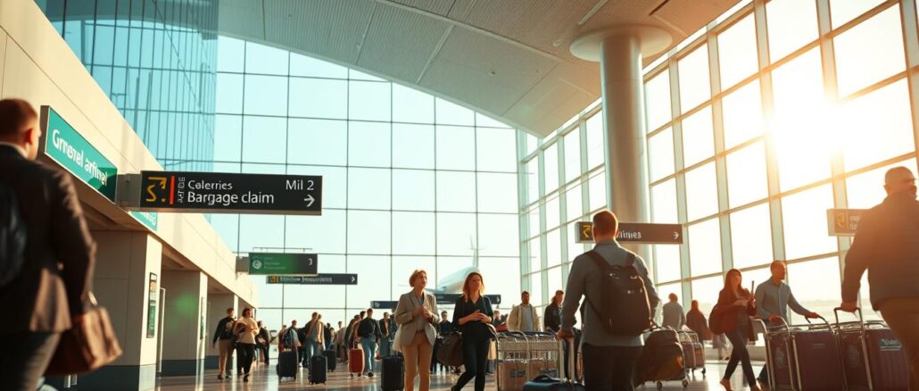 Wann sollte man am Flughafen sein