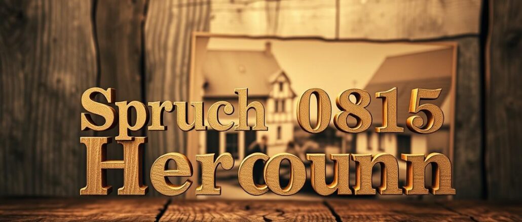 Woher kommt der Spruch 0815