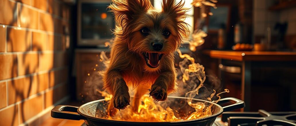 Woher kommt der Spruch Da wird der Hund in der Pfanne verrückt