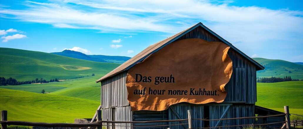 Woher kommt der Spruch Das geht auf keine Kuhhaut