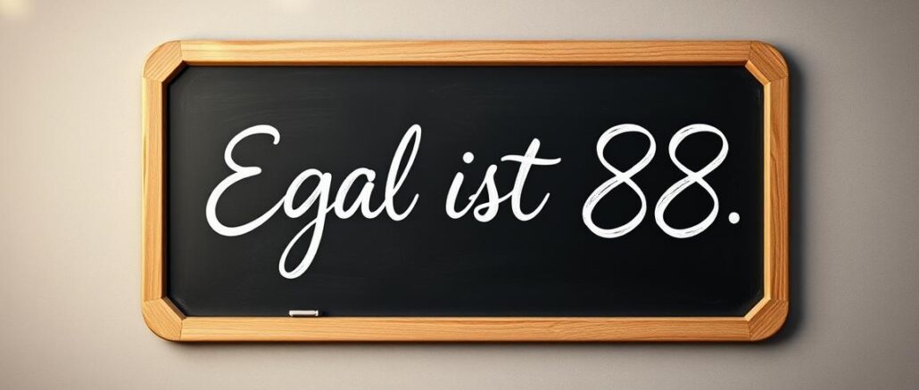 Woher kommt der Spruch Egal ist 88