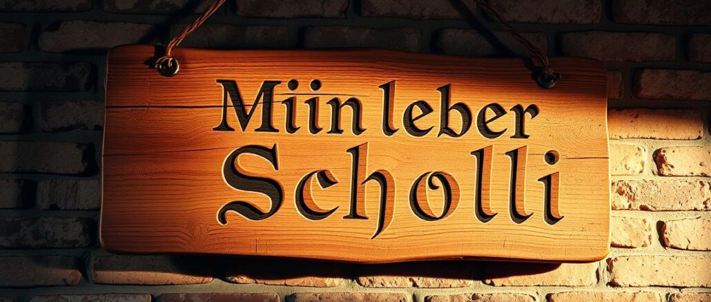 Woher kommt der Spruch Mein lieber Scholli