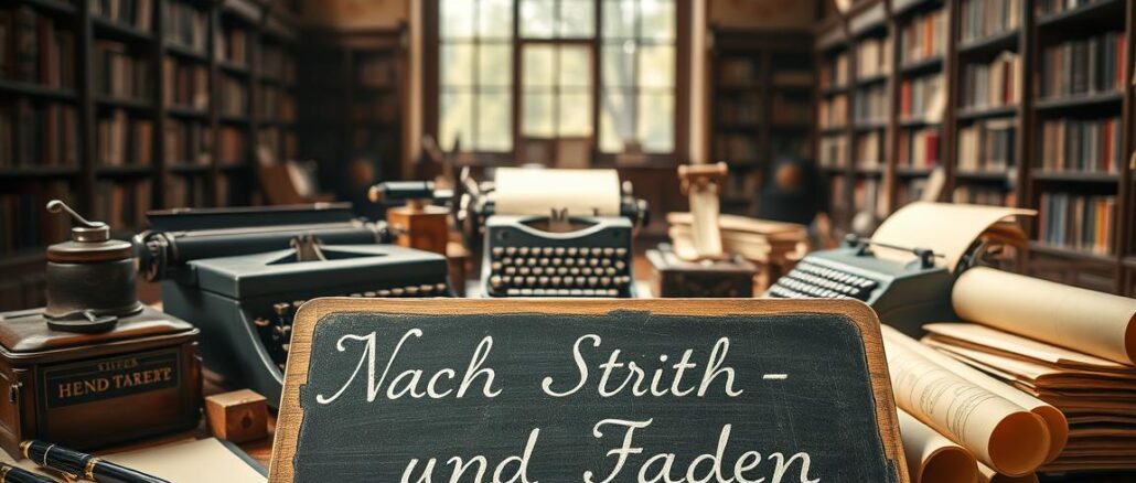 Woher kommt der Spruch Nach Strich und Faden