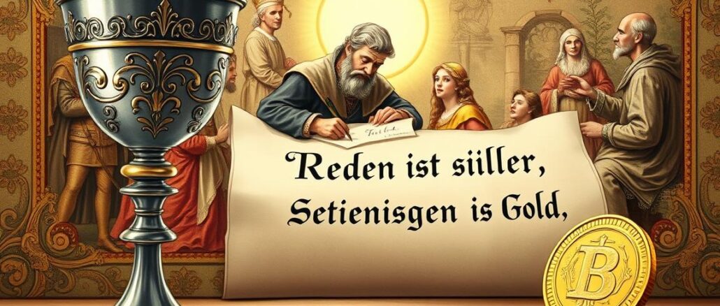 Woher kommt der Spruch Reden ist Silber, Schweigen ist Gold
