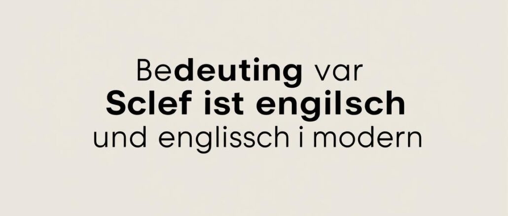 Woher kommt der Spruch Schief ist englisch, und englisch ist modern