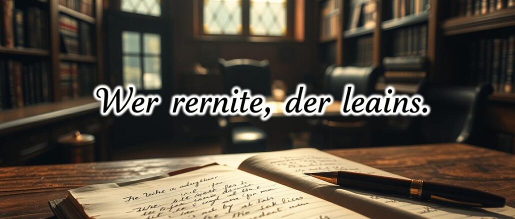 Woher kommt der Spruch Wer schreibt, der bleibt