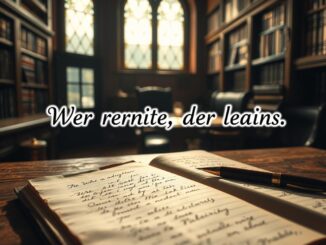 Woher kommt der Spruch Wer schreibt, der bleibt